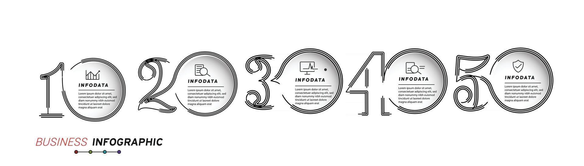 Design elements of business infographics Set of 3D infographics vector