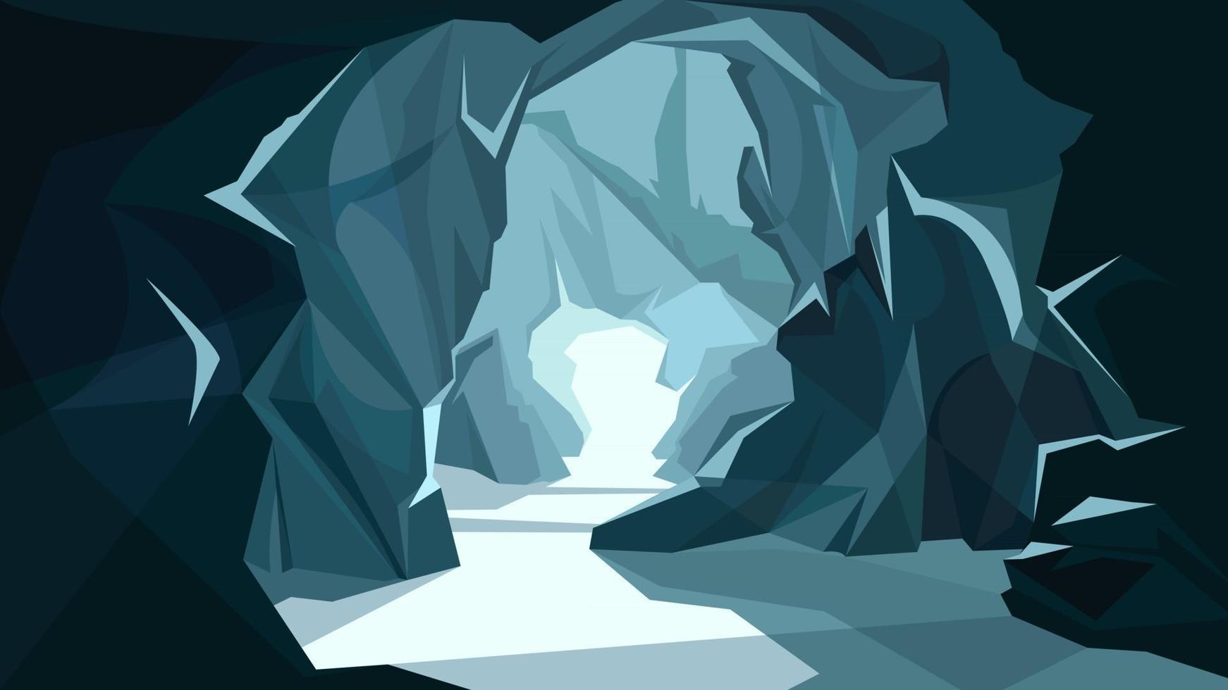 Beautiful underground landscape vector