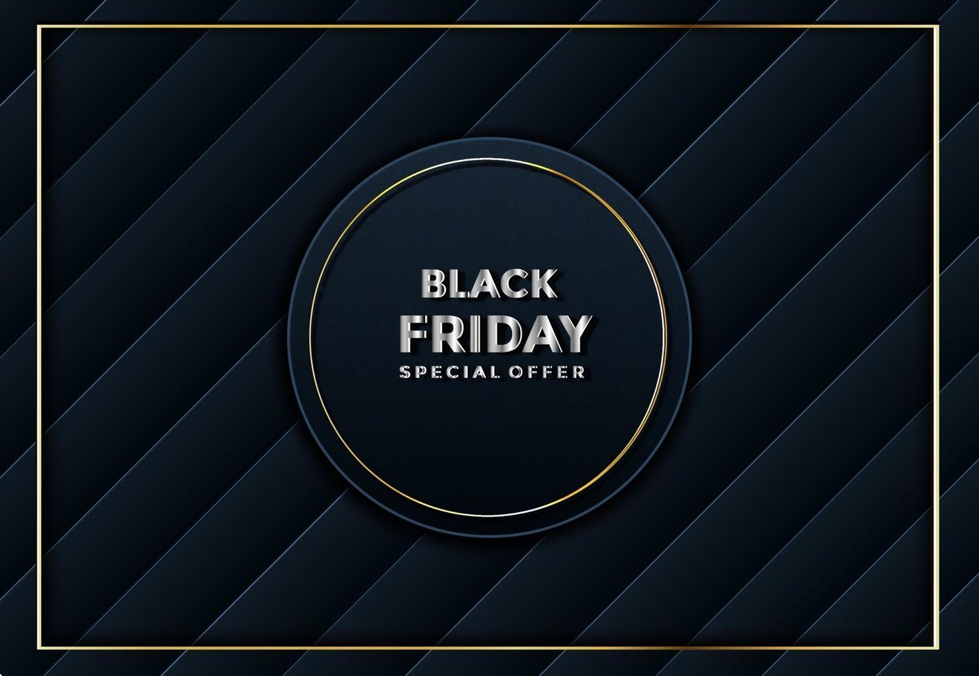 black friday abstract textured paper cut background vector