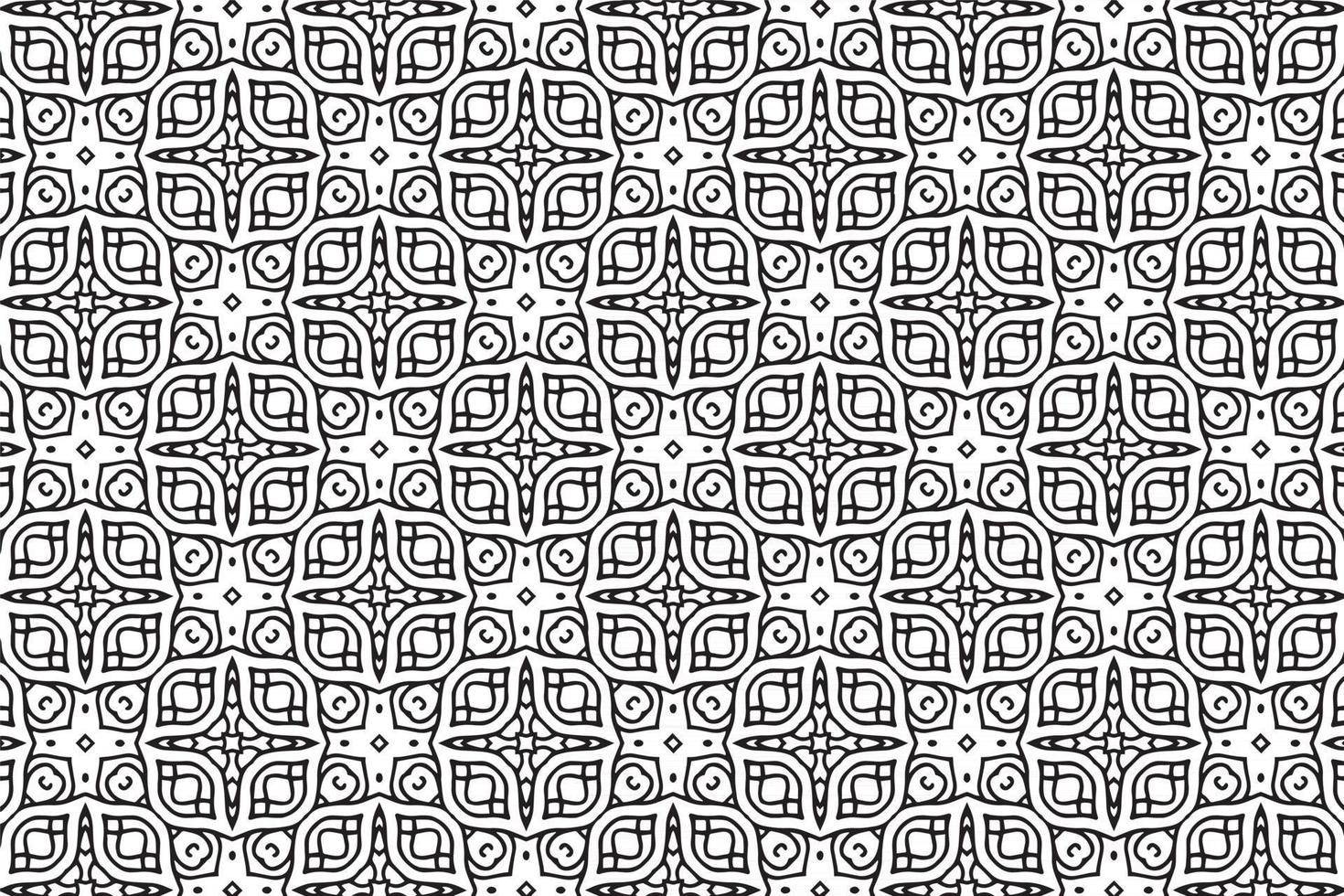 Seamless Abstract Floral Pattern in Oriental Style vector