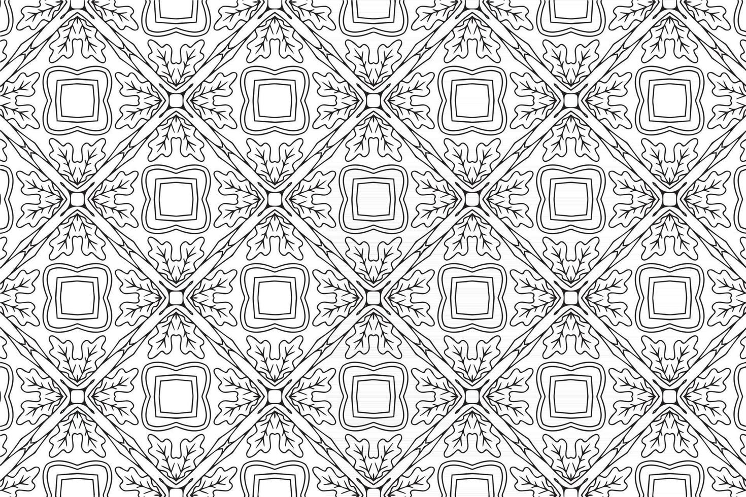 Ornament With Elements of Black and White Colors vector