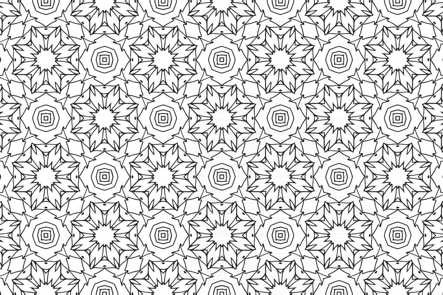 Seamless Abstract Floral Pattern in Oriental Style vector