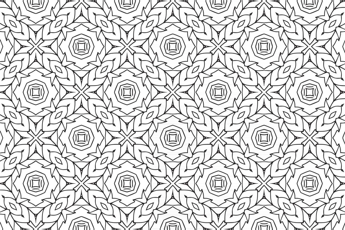 Seamless Abstract Floral Pattern in Oriental Style vector