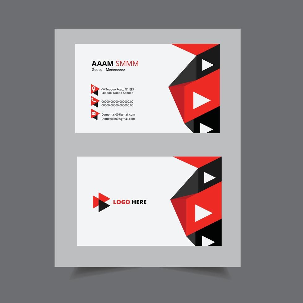 Business card design template vector