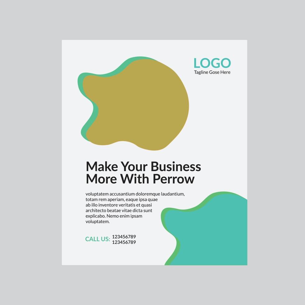 flyer design template for business company layout vector