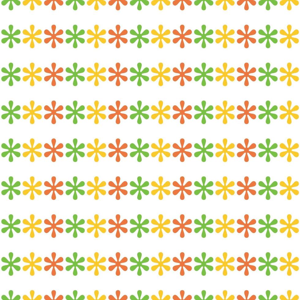 colorful seamless floral flowers pattern template vector