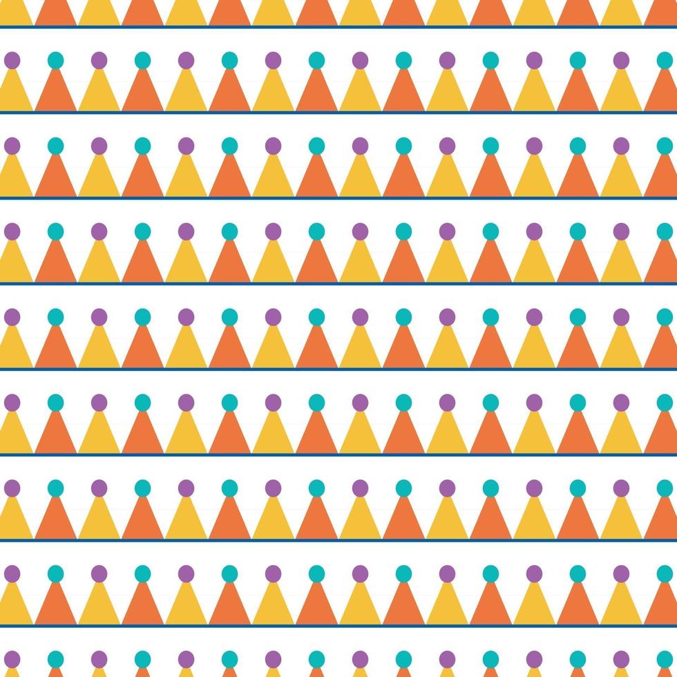 geometric ice cream seamless pattern vector