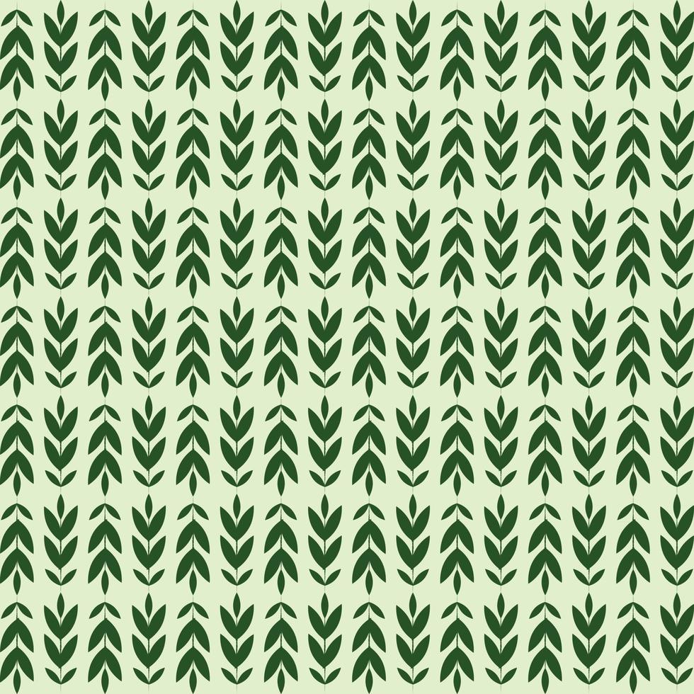 seamless pattern green leaf abstract vector design
