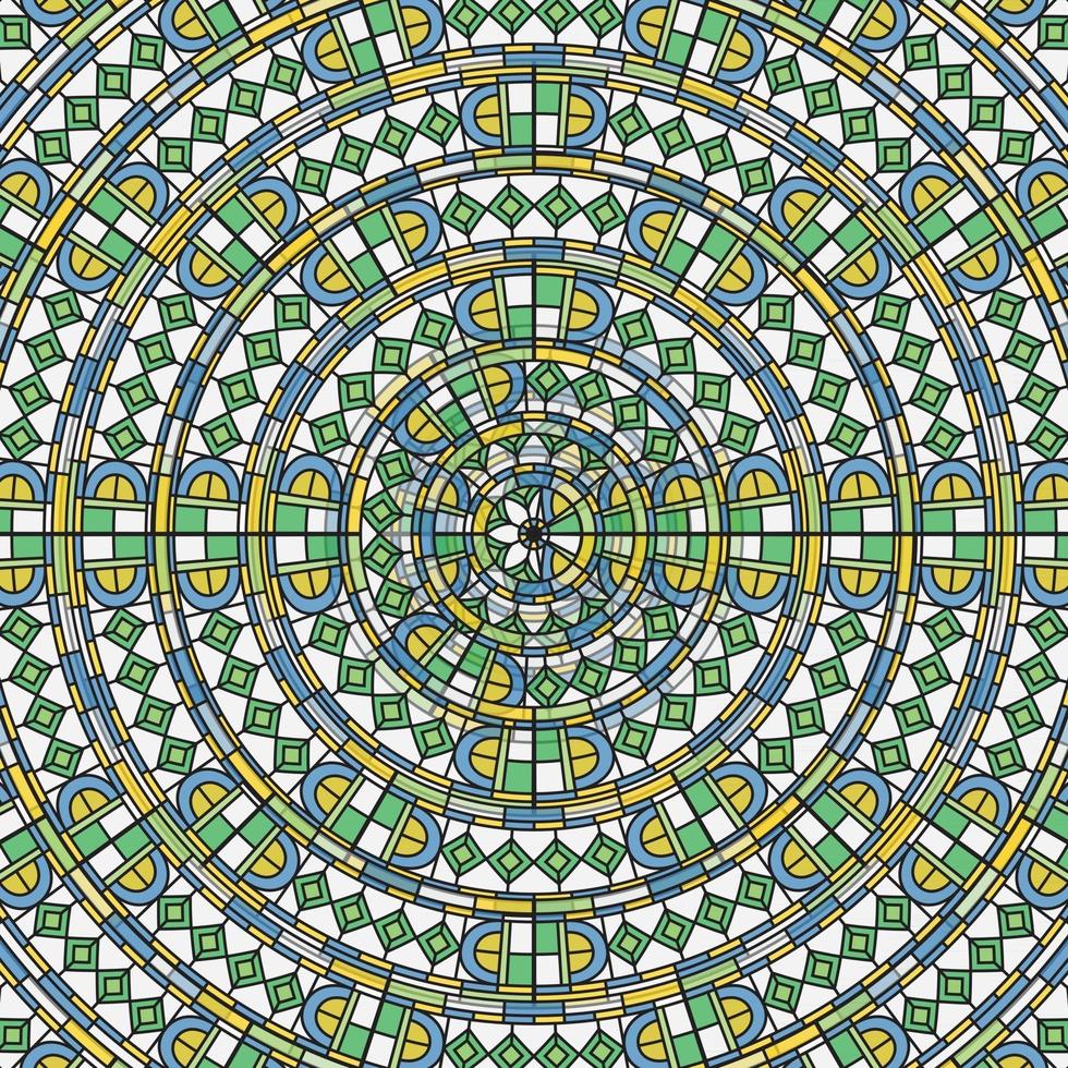 beautiful geometric and seamless flower pattern abstract vector design