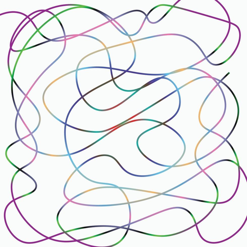 one line gradient colorful pattern vector