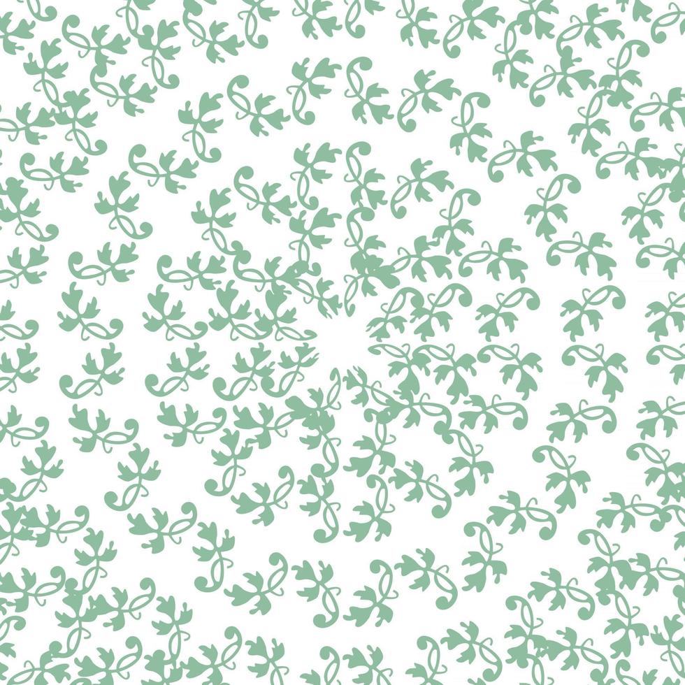 Lace Pattern green flowers vector