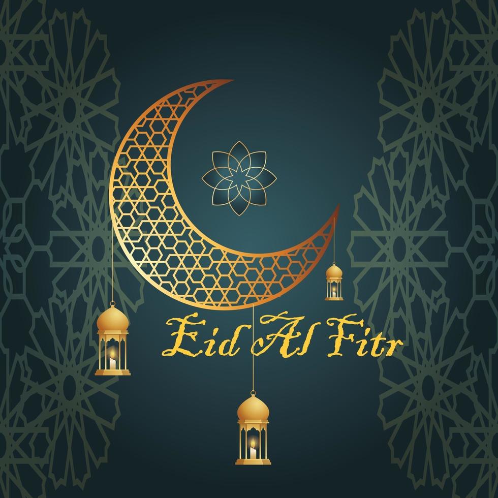Eid Al Fitr Mubarak Design vector
