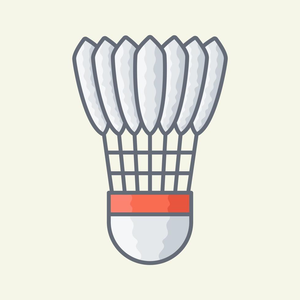 Shuttlecock vector illustration