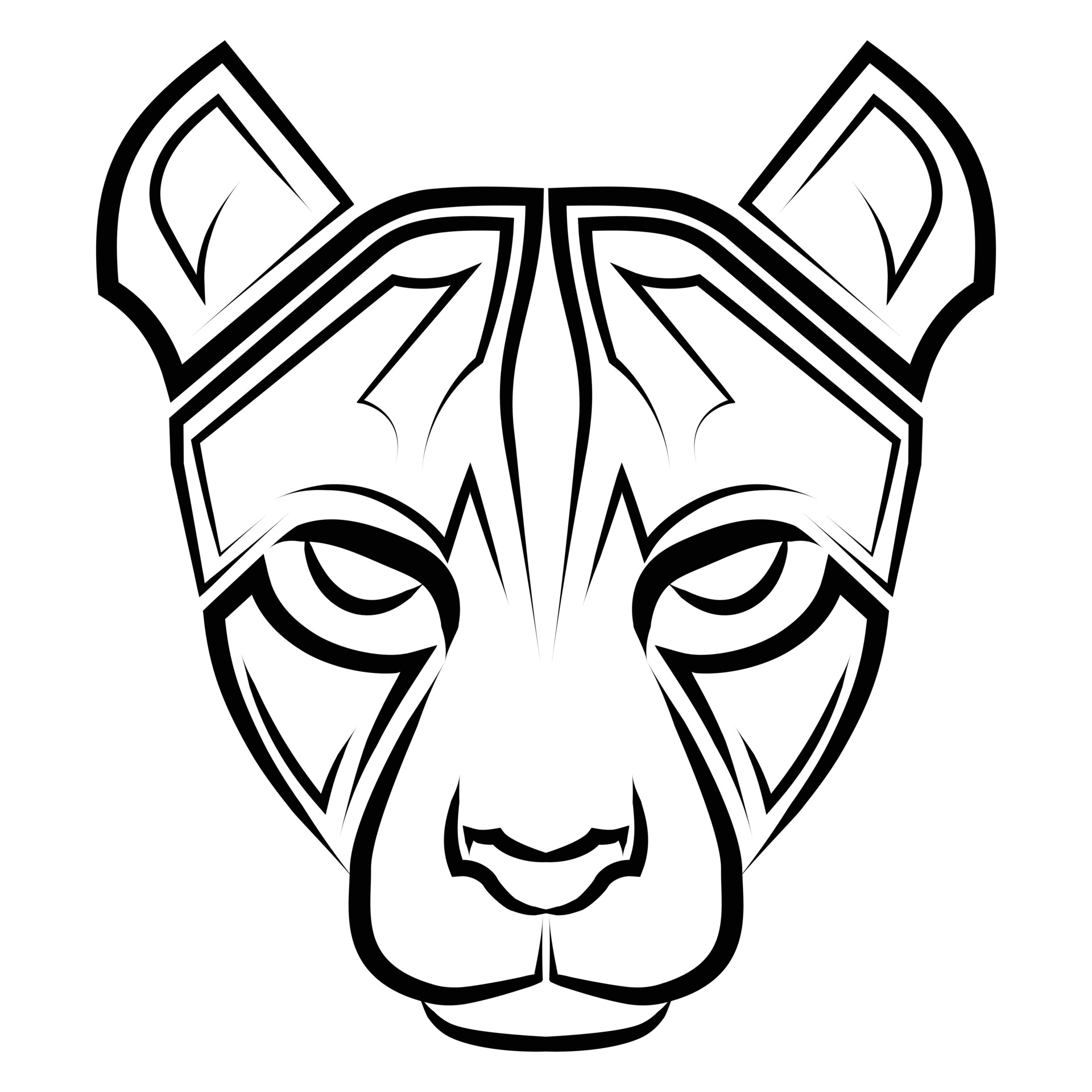 Black and white line art of cheetah head Good use for symbol mascot icon  avatar tattoo T Shirt design logo or any design you wantBlack and white  line art of cheetah head