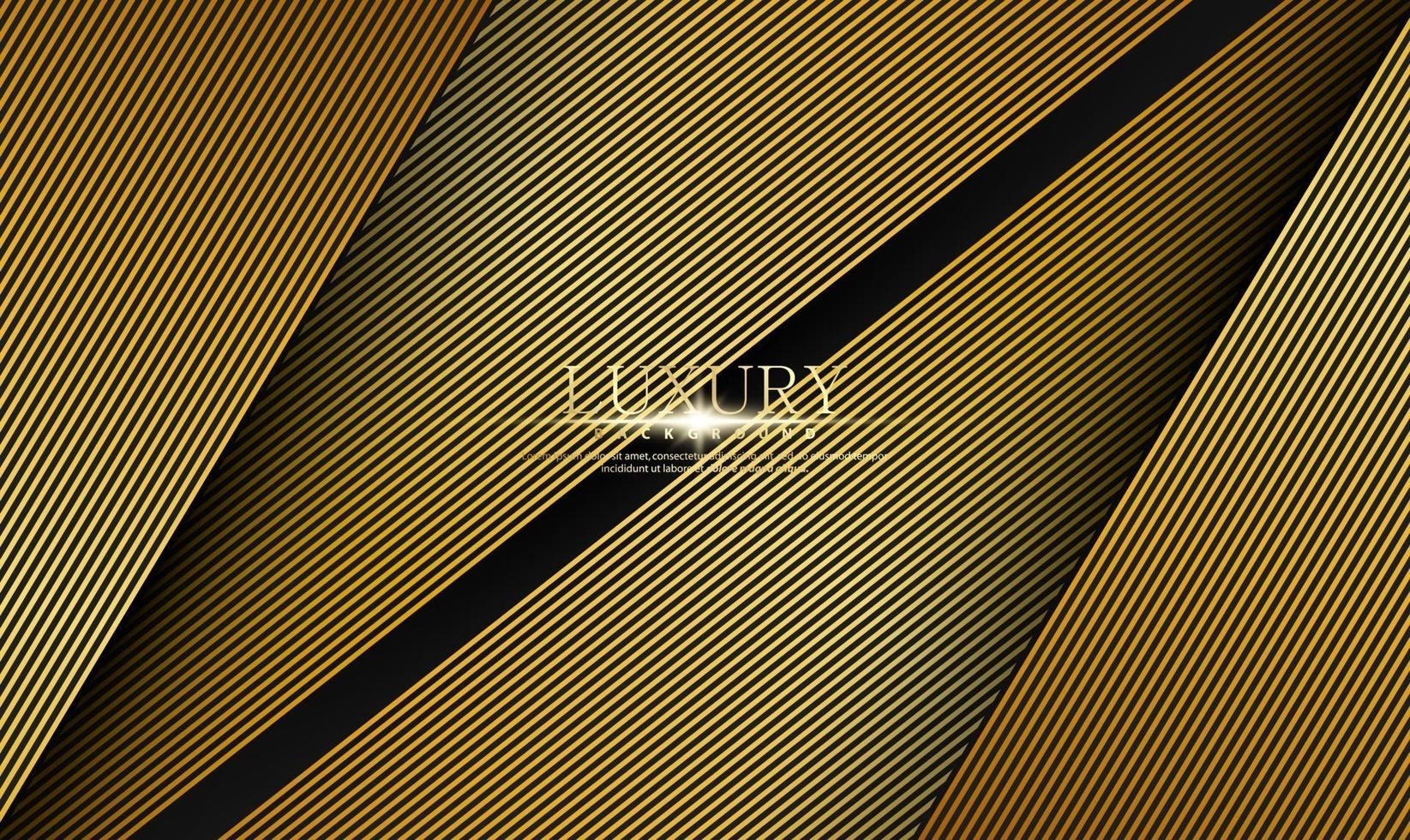 Modern premium background with golden lines vector