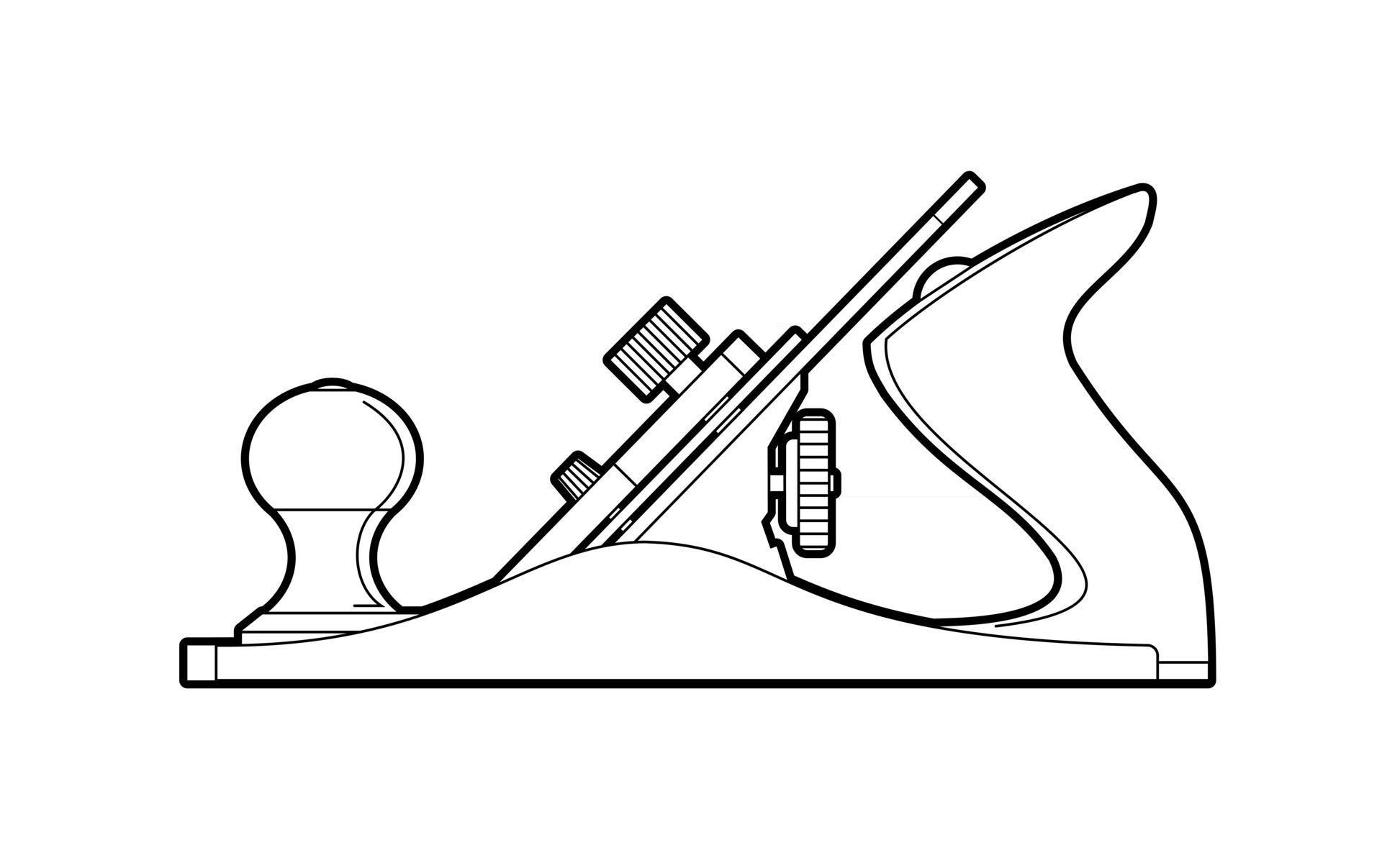 Planer hand tool 2423676 vector art at vecteezy