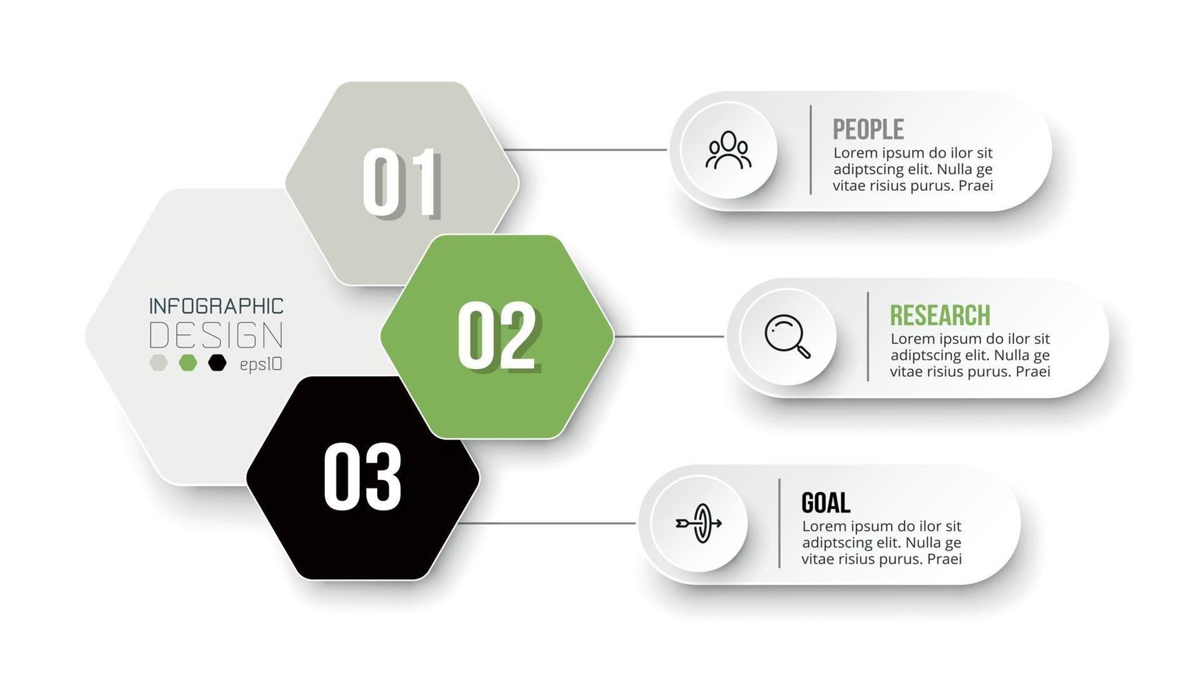 Plantilla de infografía de diagrama de negocios o marketing. vector