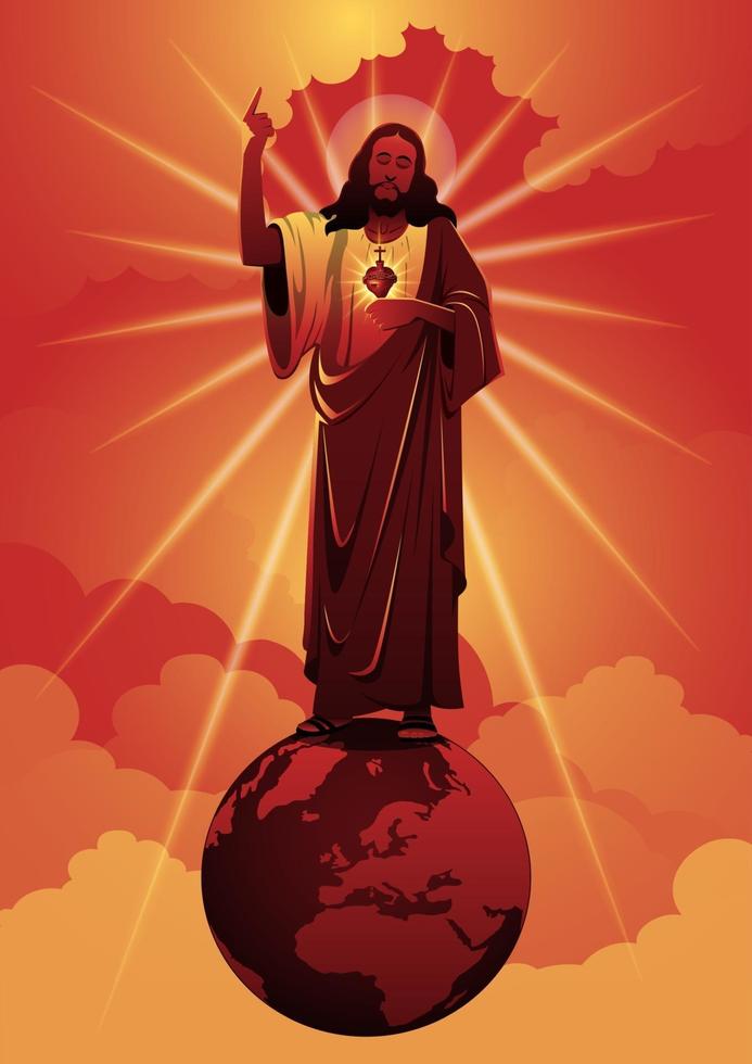 Sacred Heart of Jesus Christ vector