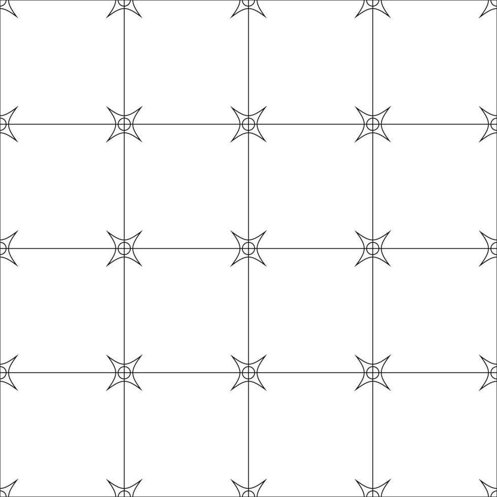 ornamento geométrico de patrones sin fisuras en blanco y negro vector