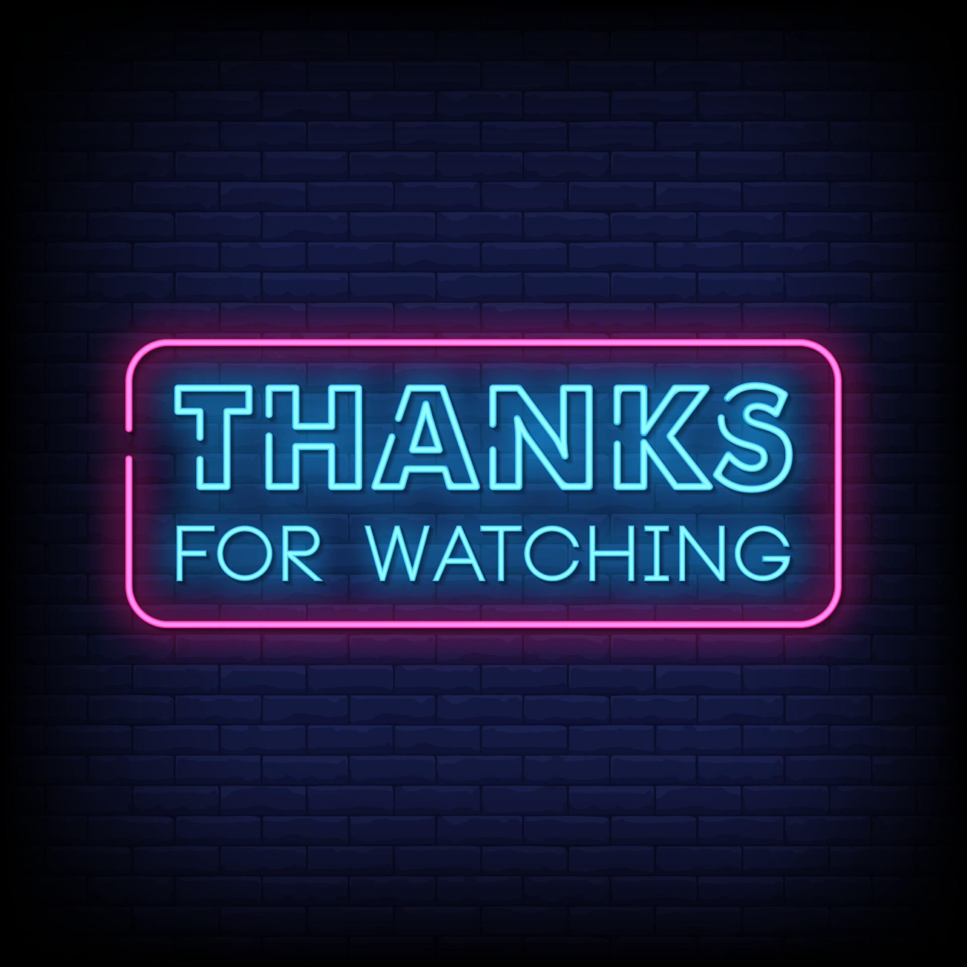 thanks For Watching Neon Signs Style Text Vector 2424473 Vector Art at ...