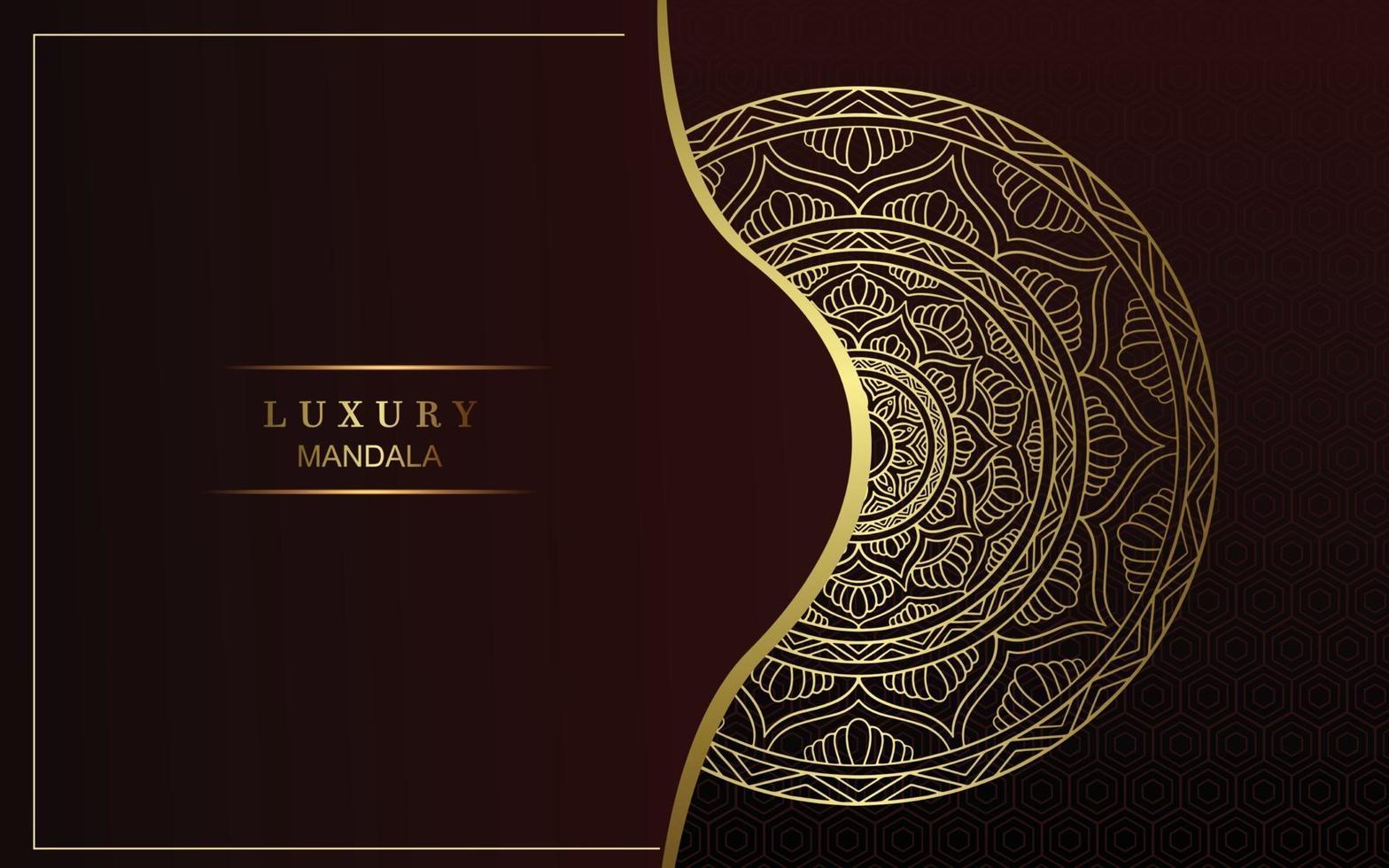 Luxury gold mandala ornate background Pro Vector