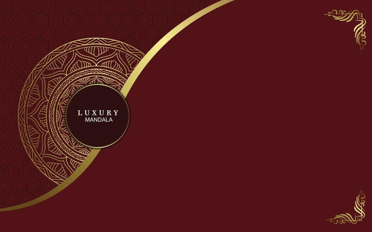 Luxury gold mandala ornate background Pro Vector