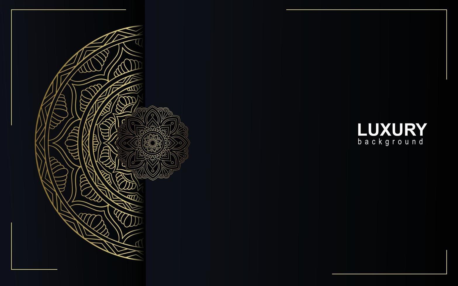 Luxury gold mandala ornate background Pro Vector