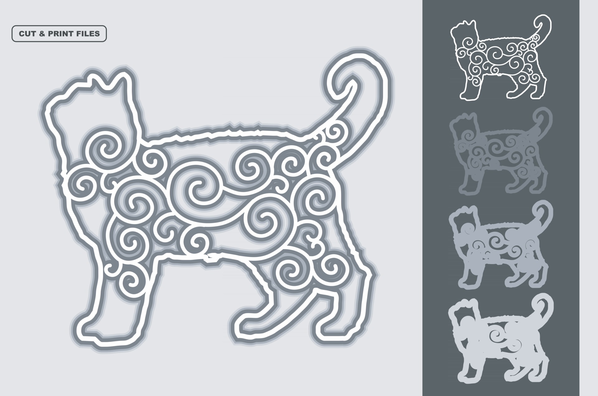 Free Free 316 Layered Dog Mandala SVG PNG EPS DXF File