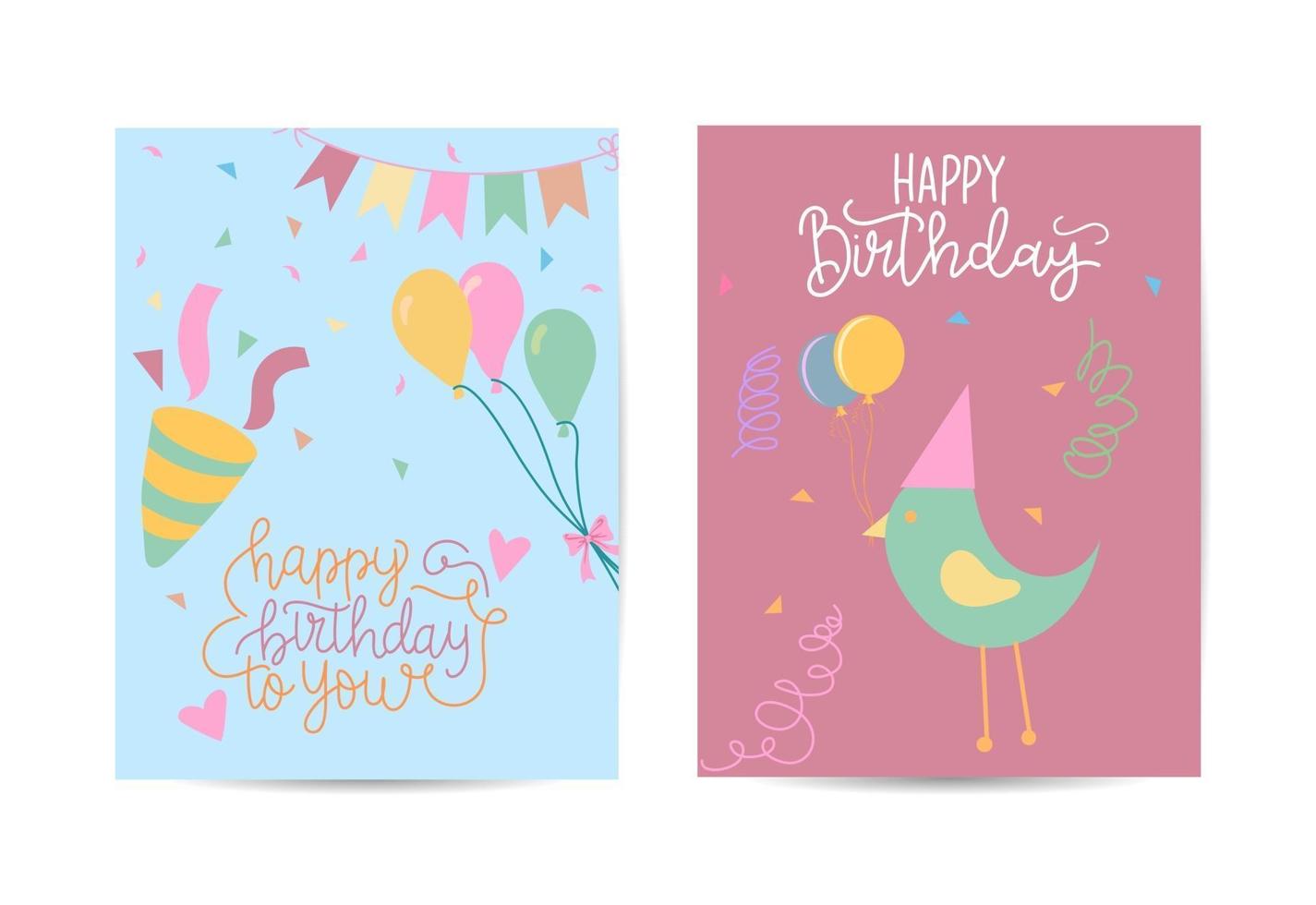 happy birthday card vector illustration