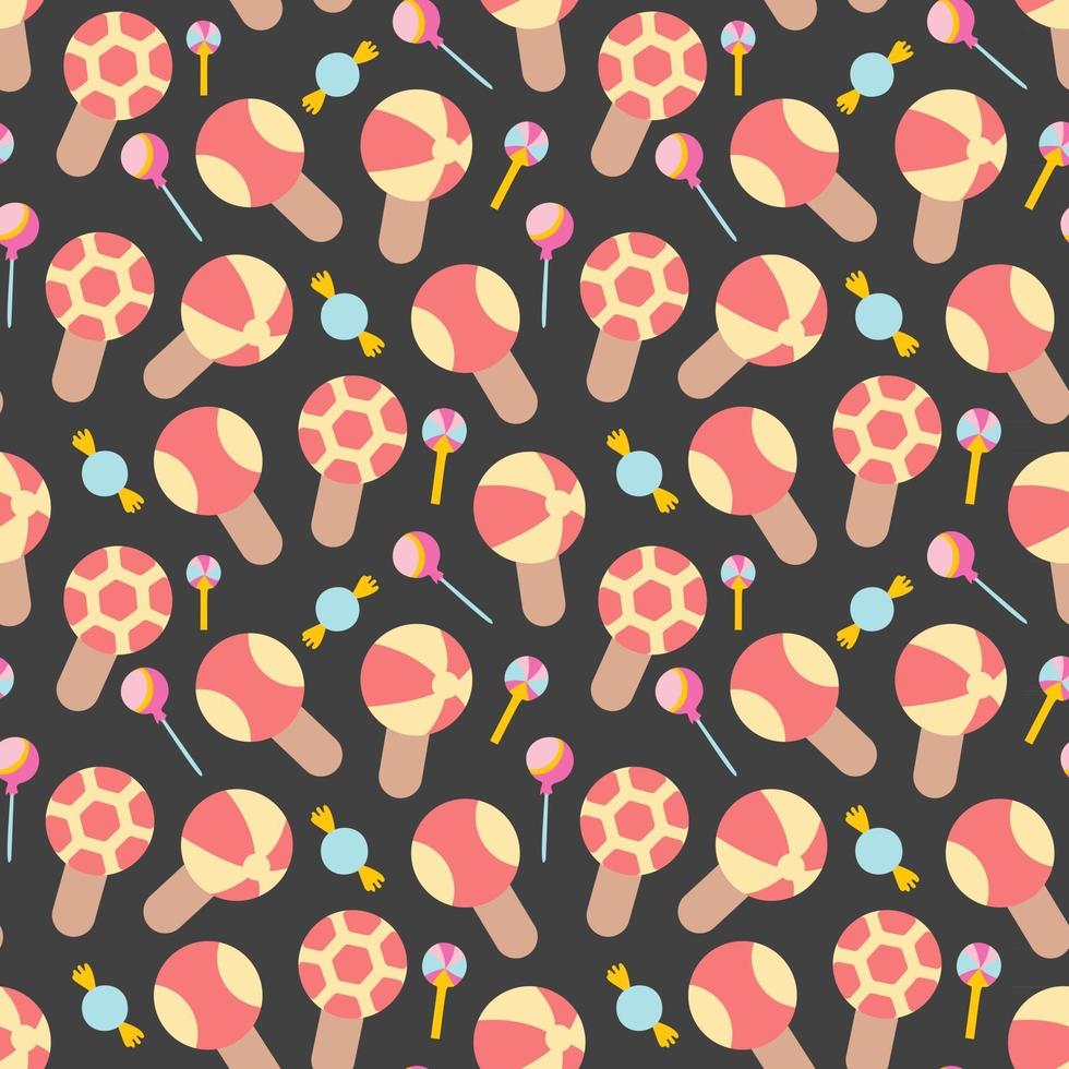 Design patterns with various colorful ice cream shapes vector