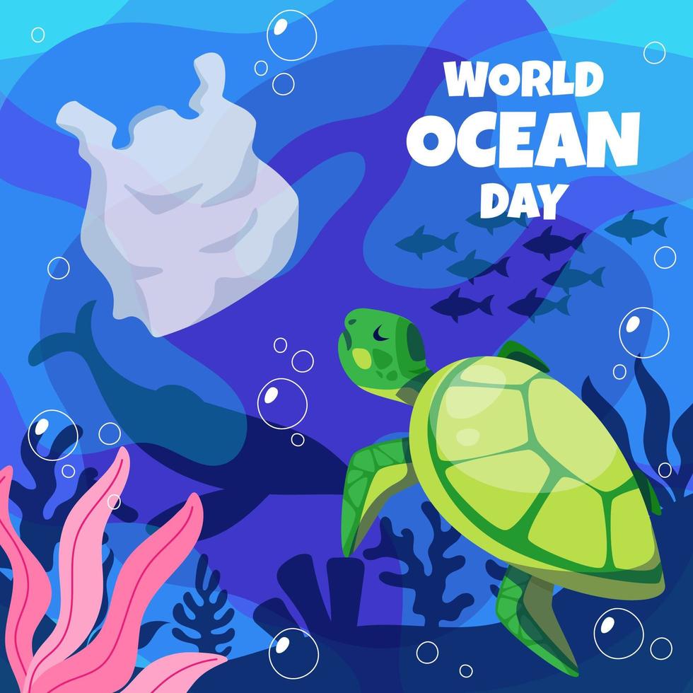 World Ocean Day vector