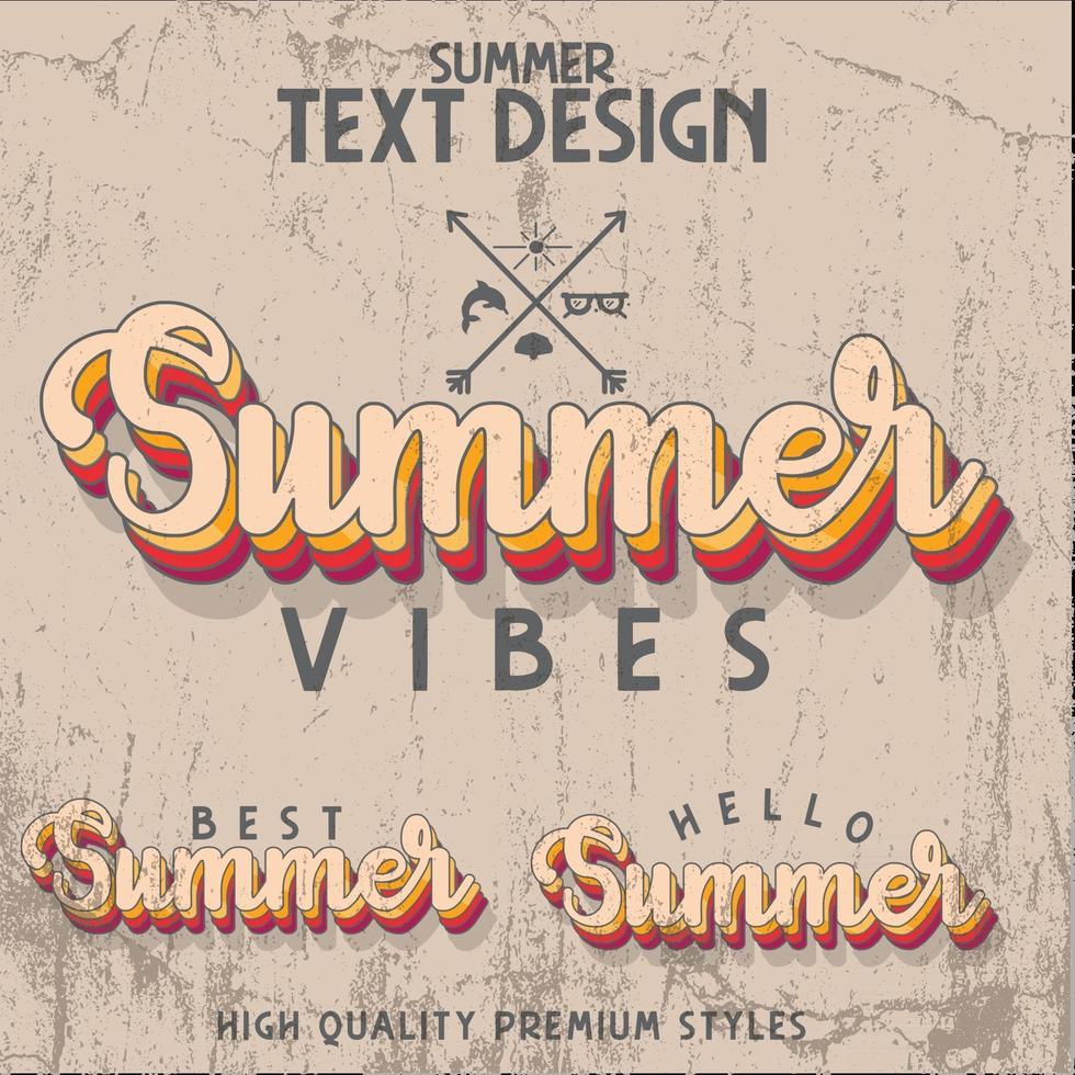 summer sale typography vector