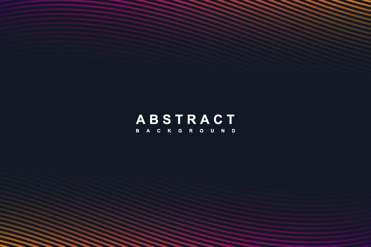 Abstract gradient lines curve dark background vector