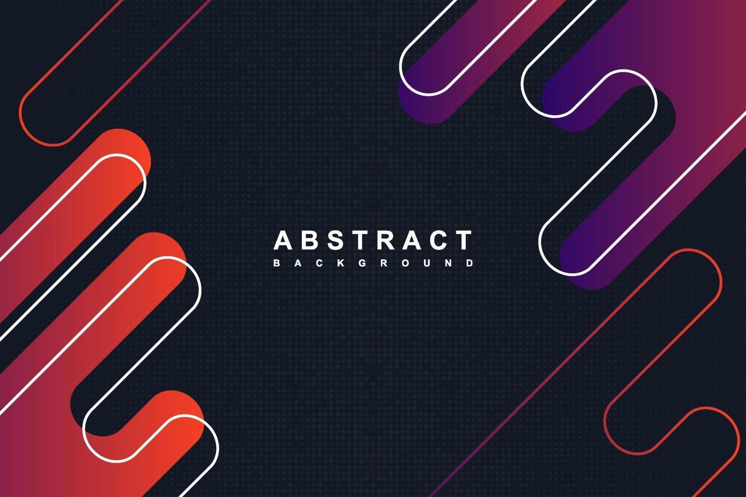 Abstract dark blue and gradient rounded shapes background vector