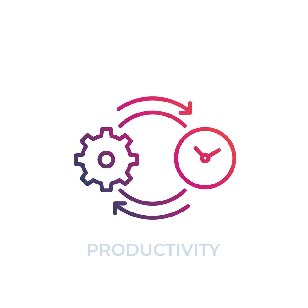 icono de vector de productividad