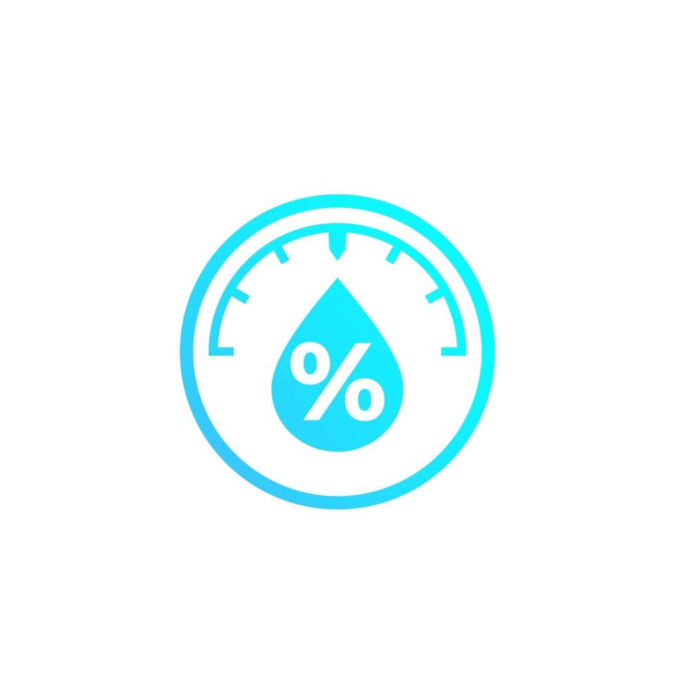 humidity and water level control vector icon