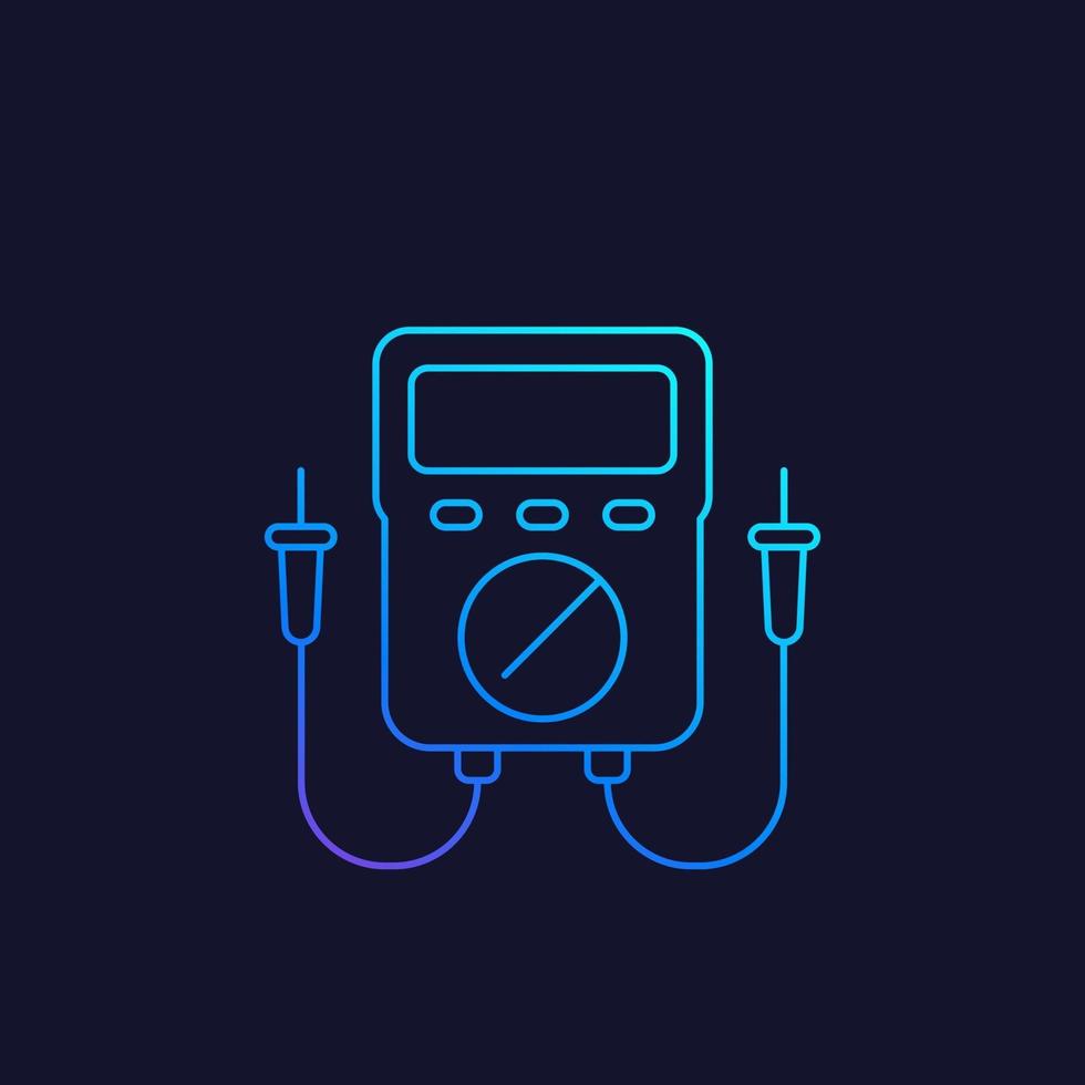 multimeter vector linear icon