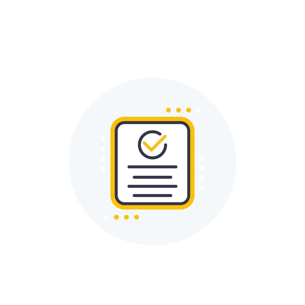 Compliance icon on white vector