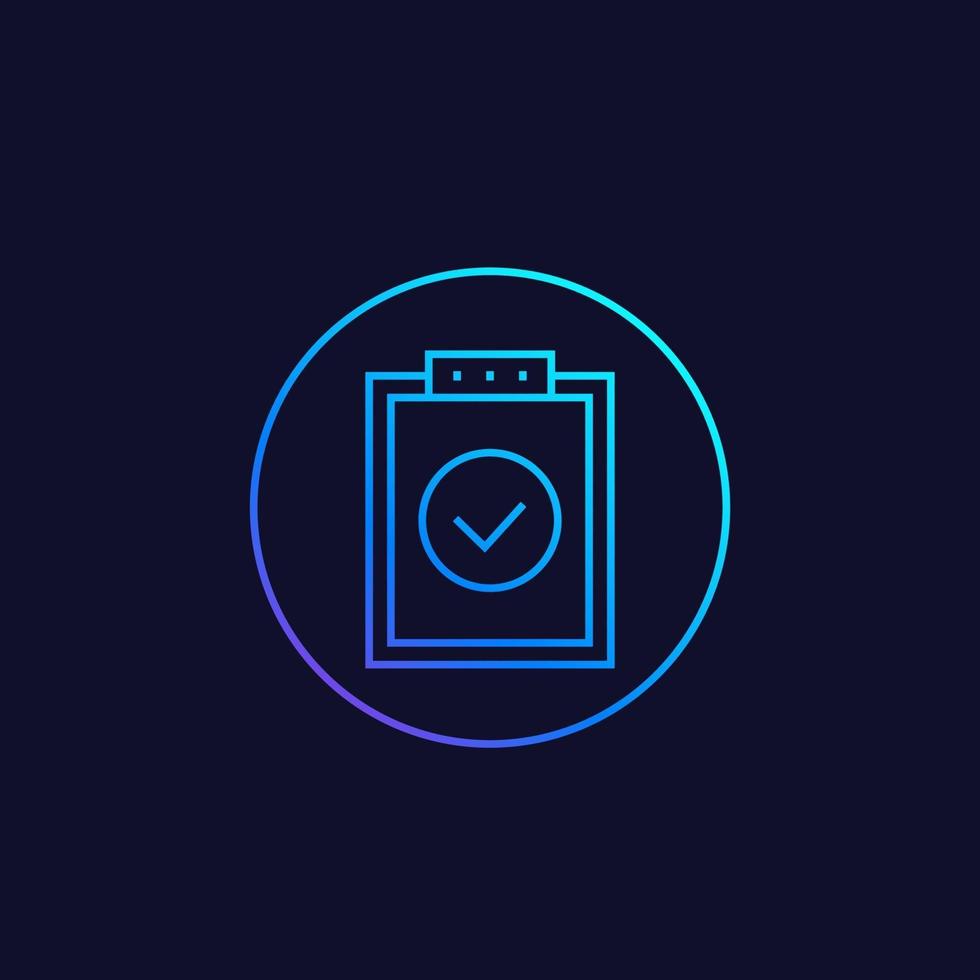 standards vector linear icon