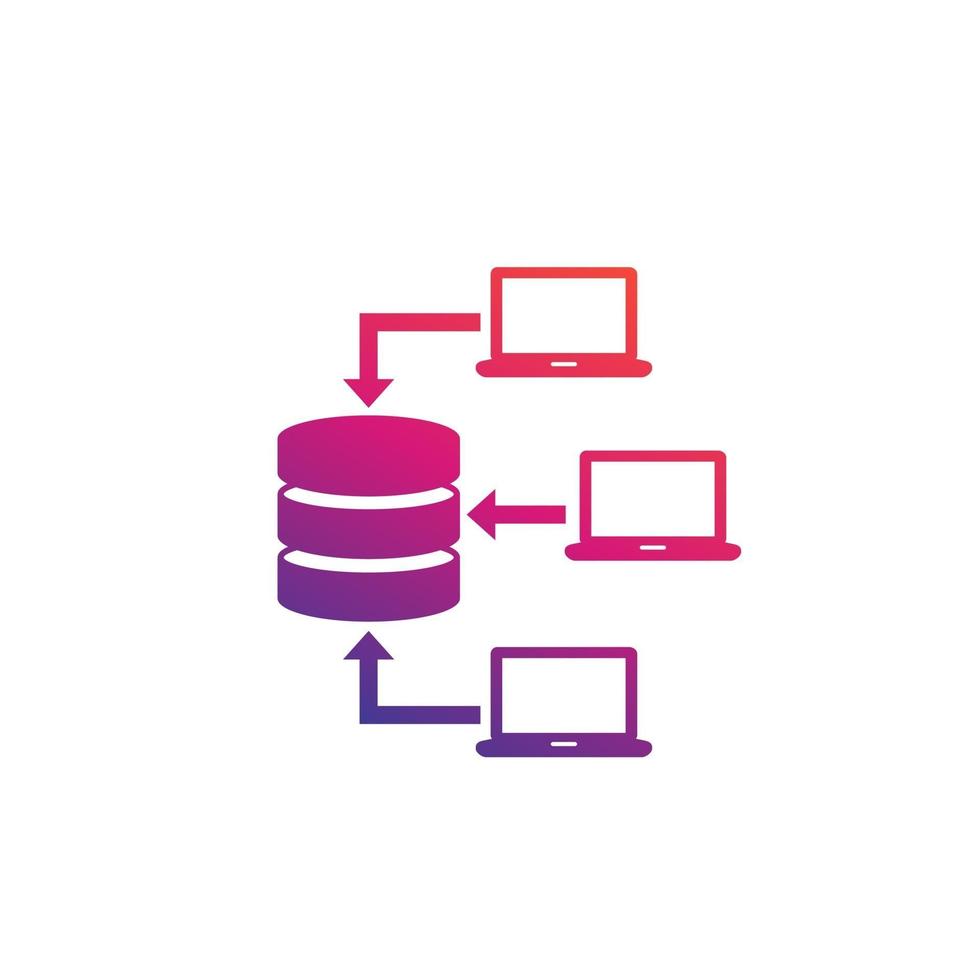 icono de minería de datos en blanco vector