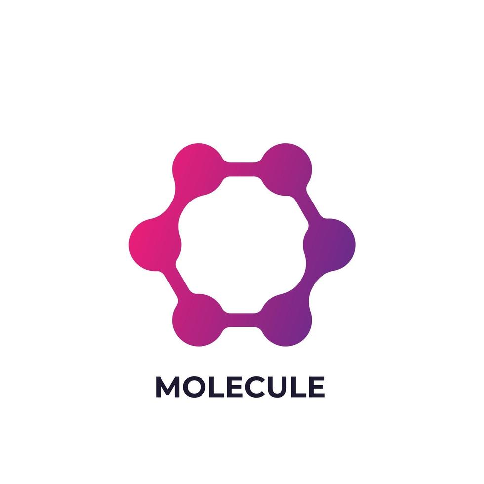 icono de molécula y elemento de logotipo de ciencia vector