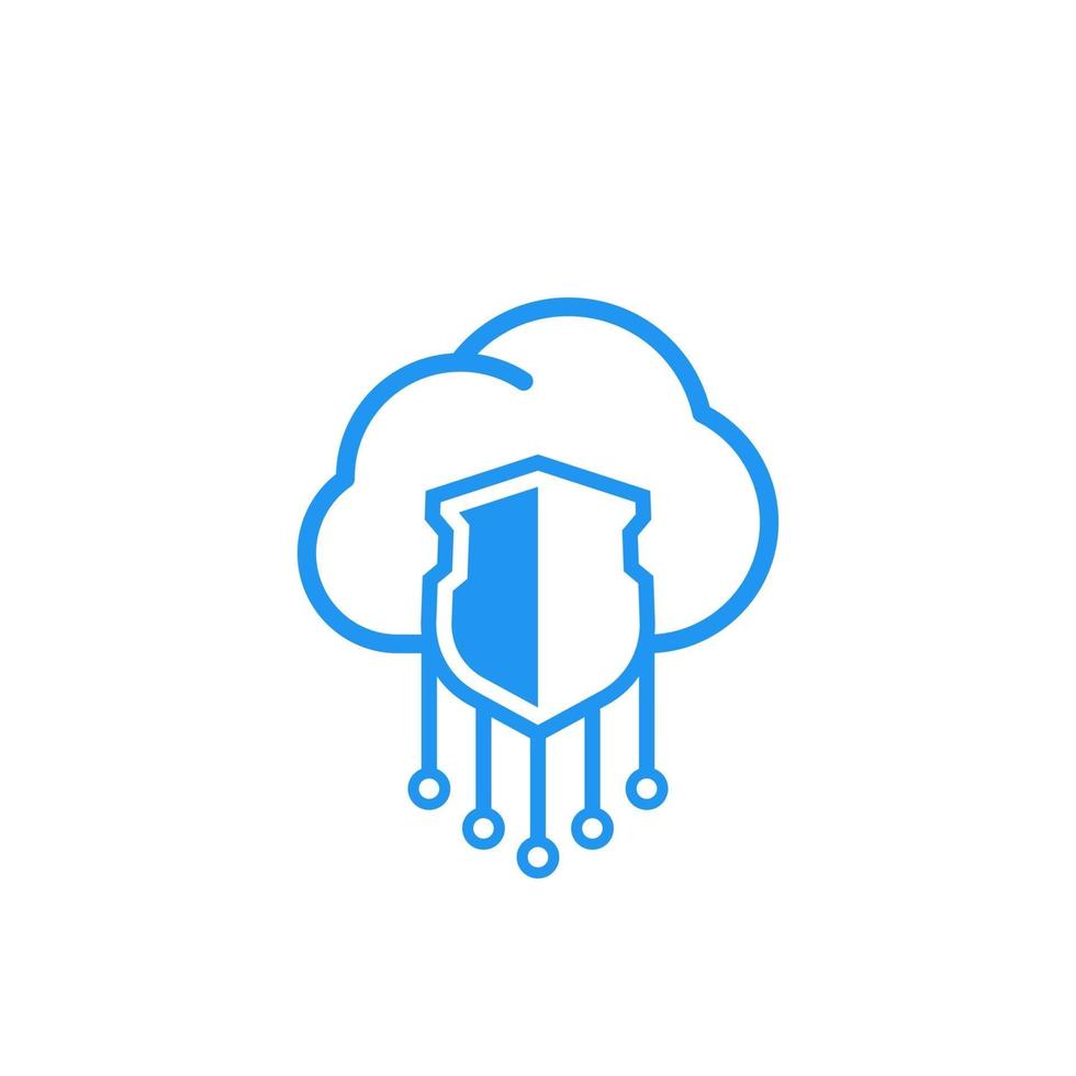 Secure hosting vector icon