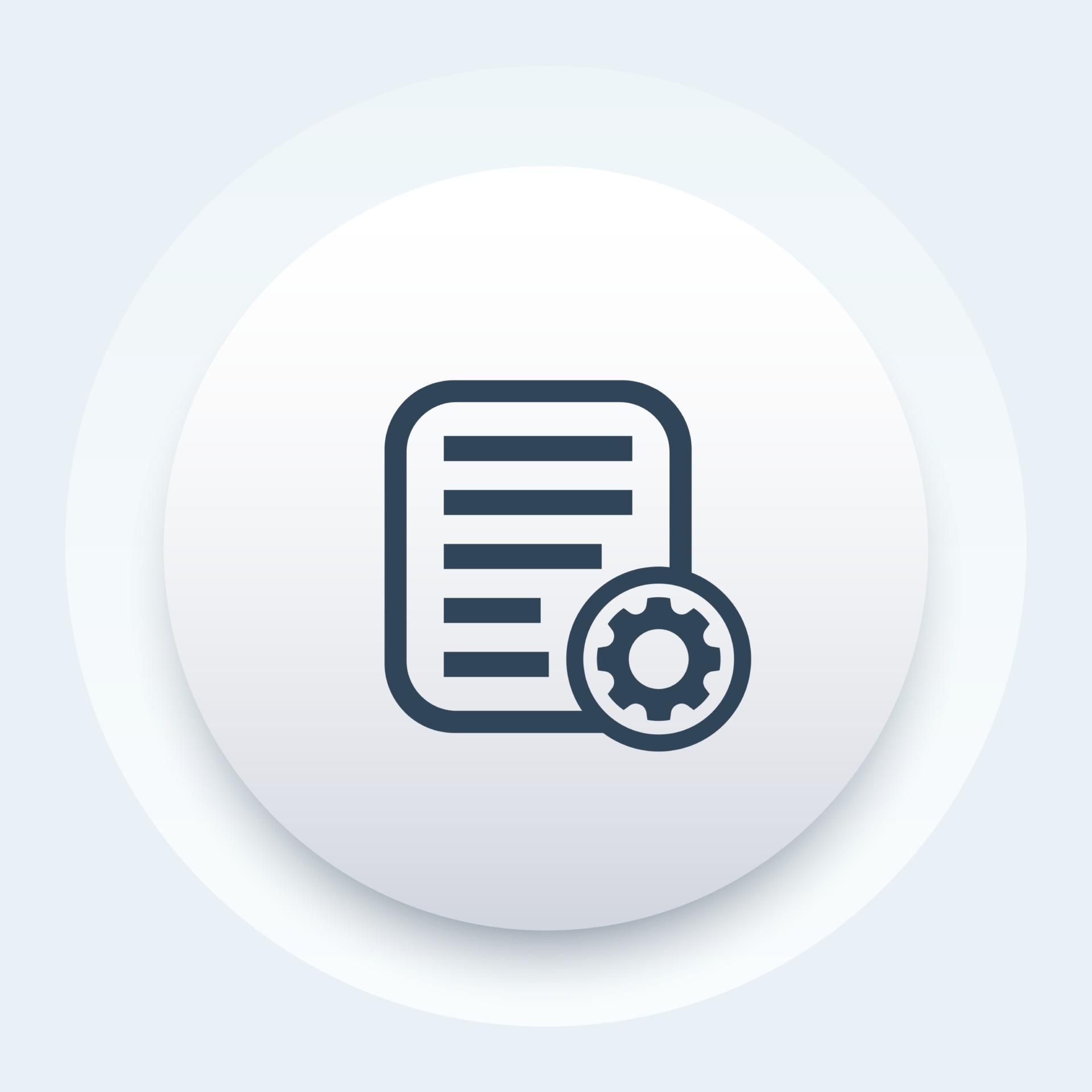 data process icon 2425478 Vector Art at Vecteezy