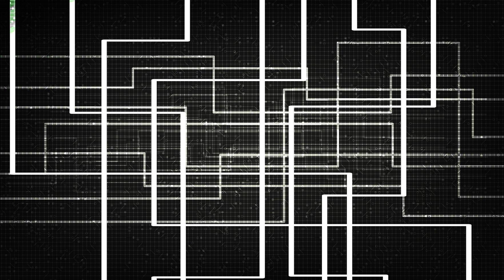 Black Line Technology Background vector