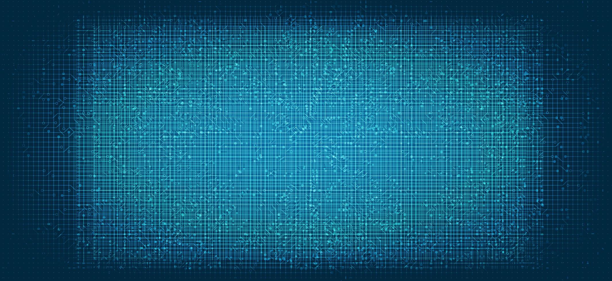 Light Technology Microchip on Future Background vector
