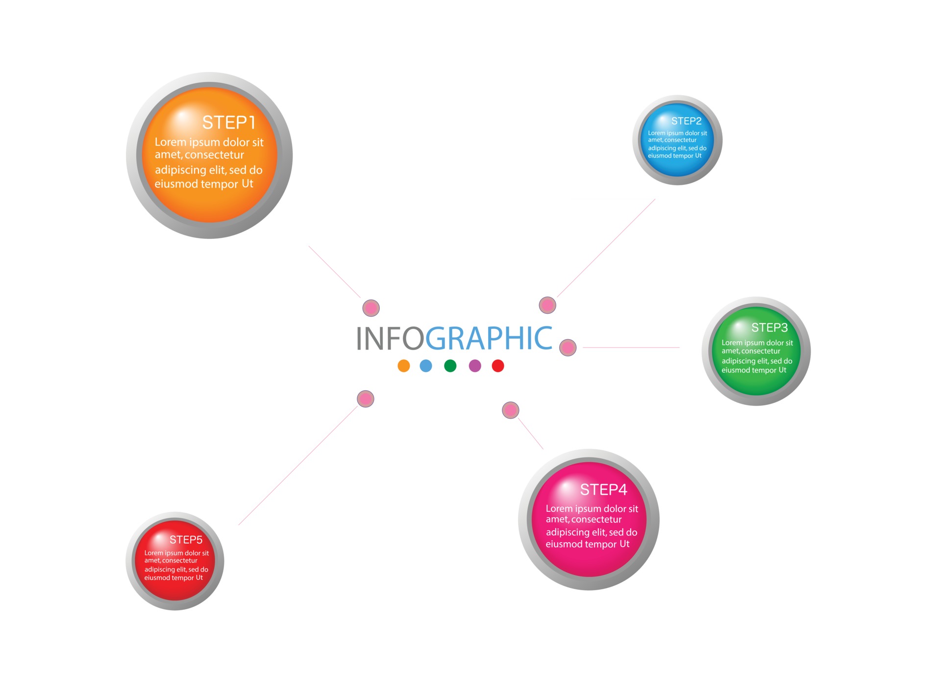 Infographic Template In 4 Steps Template For Diagram Graph Presentation infographic-template-in-4-steps-template-for-diagram-graph-presentation