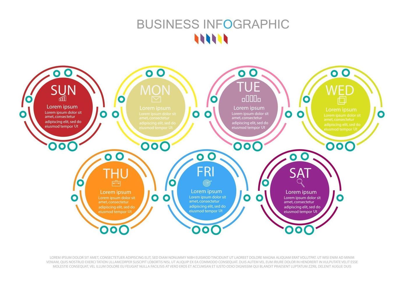 Infographic template in 4 steps Template for diagram graph presentation and chart vector