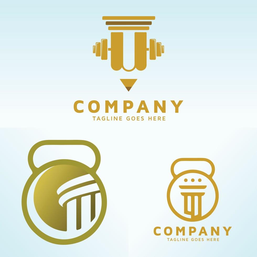 A set of law education vector business logo