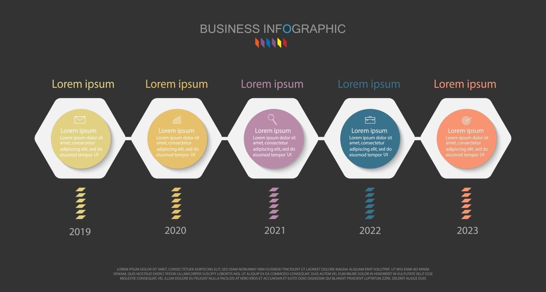 Infographic template in 4 steps Template for diagram graph presentation and chart vector