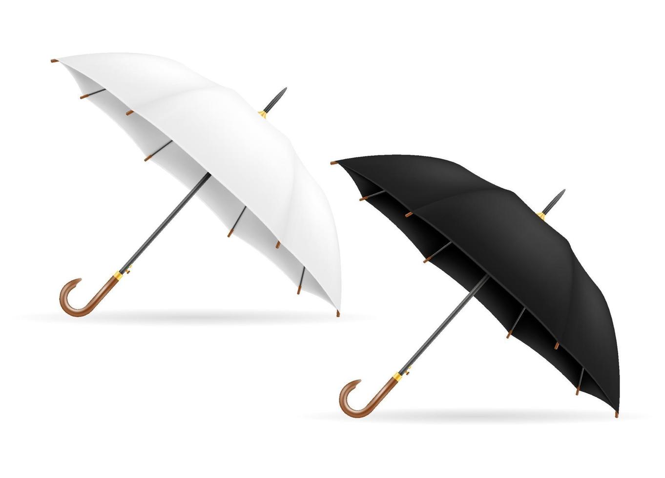 classical umbrella from rain stock vector illustration isolated on background